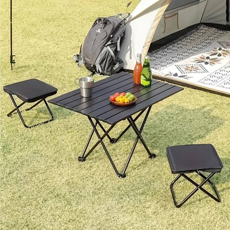 Tabouret pliant portable, chaise de camping légère, siège pliable pour la pêche, la randonnée, les voyages, l'extérieur et l'intérieur