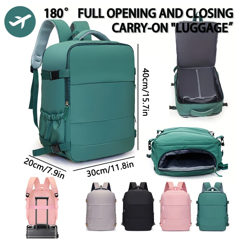 Sac à dos de voyage 40X30X20Cm, compatible avec les sacs à dos économiques Ryanair, Easyjet et Wizardair (produits sélectionnés)