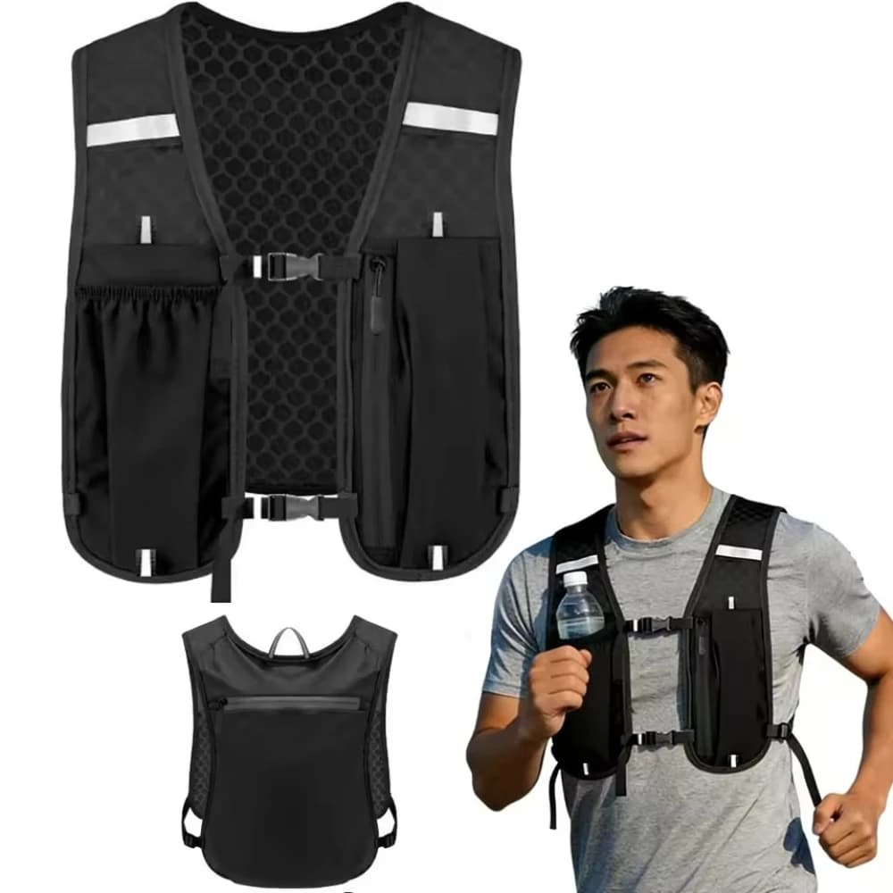 Gilet d’hydratation pour la course à pied pour femmes et hommes, résistant à l’eau, respirant, sac à dos pour la course, la randonnée, le cyclisme, les sentiers, les marathons
