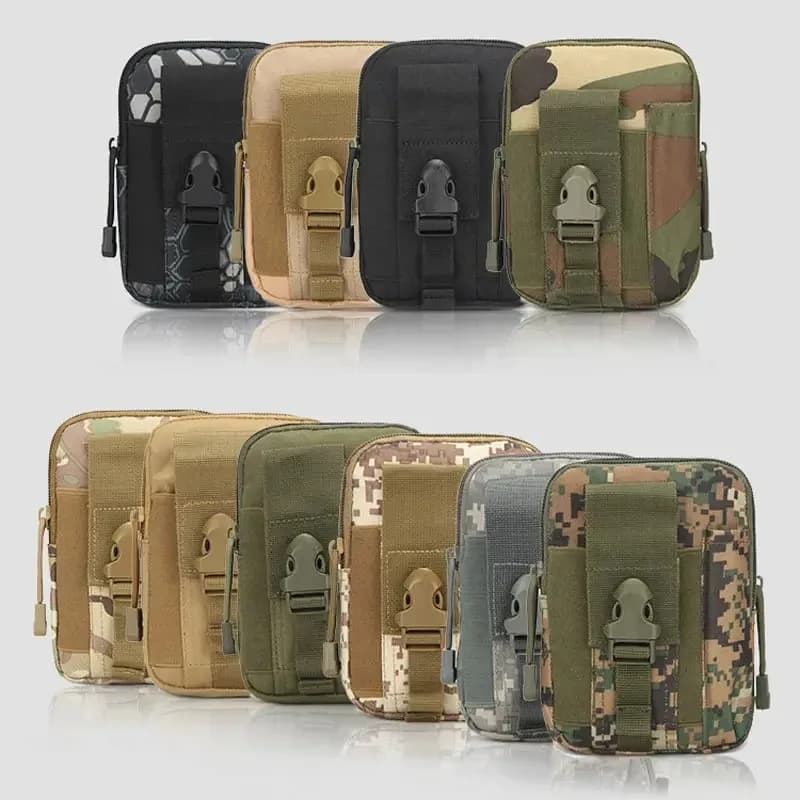 Étui pour téléphone portable pochette taille sac étanche en Nylon multifonction décontracté hommes taille Pack mâle petit sac